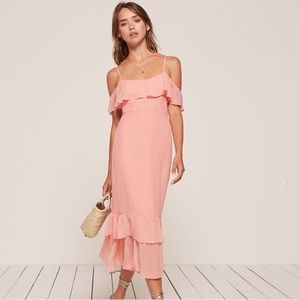 REFORMATION Odessa Dress in Blush